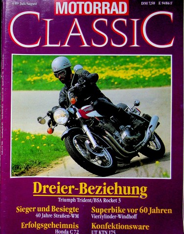 Deckblatt Motorrad Classic (04/1989)
